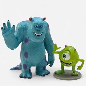 Monsters Inc. Sulley and Mike Wazowski figurines cake topper
